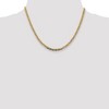 Black Bow Jewelry 3.75mm 14k Gold Tri-Color Solid Fancy Pave Anchor Chain Necklace - 3 of 4