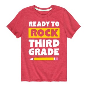 Boys' - Instant Message - Ready to Rock Third Grade Short Sleeve Graphic T-Shirt - 1 of 4