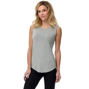 Rekucci Women's Soft Jersey Knit Sleeveless Tank Top – Casual & Versatile Everyday Wear - 1 of 3