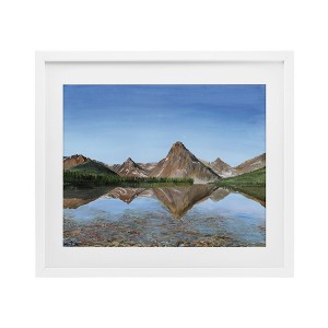 Stupell Industries Alpine Reflection Peaks Framed Print Under Glass - 1 of 4