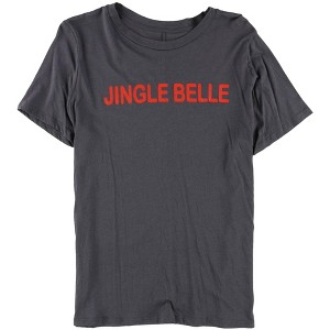 Carbon Copy Womens Jingle Bells Graphic T-Shirt, Grey, X-Large - 1 of 1
