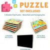 Wooden Peg Puzzles with Storage Rack, Knob Puzzles for - Alphabet, Numbers, Shapes, Dinosaur, Animal, Vehicle - 3 of 4