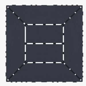 Dolonm  44PCS of 12" Patio Deck Tiles, DIY Module Interlocking Decking Tiles Floor Tile,DARK GRAY - 1 of 4