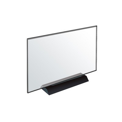 Azar Displays Acrylic Frame Sign Holder on Weighted Black Base 14"W x 8.5"H, 2-Pack