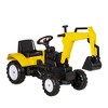 42.30"Aosom Kids Ride On Excavator, Pedal Digger, Construction Truck with Horn for Kids and Toddlers 3+, Yellow - 4 of 4