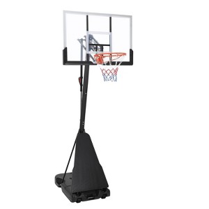 Basketball Hoop Outdoor 5.2-10Ft Portable, 44 Inch Shatterproof Backboard & Rebound Plate - 1 of 4