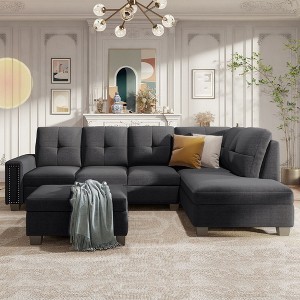 NicBex Sectional Sofa with Storage Ottoman Modern L Shaped Modular Sofa for Living Room & Apartment - 1 of 4