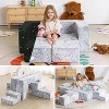 Dyonery Kids Sofa 10pcs Modular Kids Play Couch Convertible Foam and Floor Cushion Glow in The Dark - 2 of 4