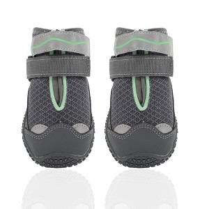 Unique Bargains Breathable Mesh Dog Shoes Dog Boots Paw Protectors 4 Pcs - 1 of 4