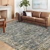 Vintage Washable Area Rug, Non-Slip Low Pile Carpet, Large Soft Floor Cover for Living Room Bedroom Dining Room Nursery - 3 of 4