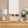 Mela Artisans Spinning Wooden Pen Holder with 4 Compartments White - 3 of 4