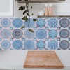 Unique Bargains PVC Tile Stickers 3.94"x3.94" Blue 24 Pcs - image 4 of 4