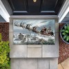 Stupell Industries Santa Sleigh Over Cabin Printed Outdoor Door Mat, design by Arlington Prints, 18"x30" - 3 of 4