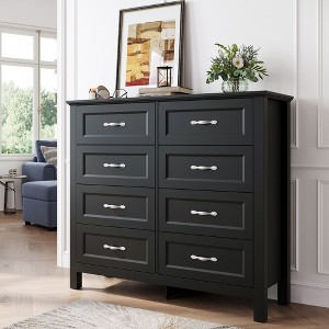 LINSY HOME Farmhouse Rustic Dresser with Large Drawers, Spacious Bedroom Storage Cabinet - 1 of 4