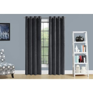 PAGED Set of 2 Micro Suede/Velvet Curtain Panel,Room Darkening,Window Curtain Panel with Grommet Top,Curtains for Living Room, Bedroom - 1 of 4