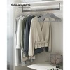 SONGMICS Velvet Hangers Non-Slip Hangers with Rose Gold-Colored Swivel Hooks Slim Space-Saving Hangers - 2 of 4