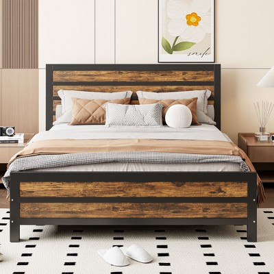 NicBex Queen Size Hydraulic Platform Bed Modern Metal Bed Frame with Headboard and Bottom Storage Space for Bedroom, No Box Spring Required