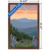 Trends International Lantern Press - Great Smoky Mountains Spring Flowers Framed Wall Poster Prints - 3 of 4