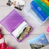 Paper Junkie 4 x 6 Inch Photo Storage Box with 6 Inner Cases, Plastic Box for Stickers, Crafts, Seeds, Craft Organizers and Storage (7 Pieces) - image 2 of 4