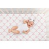 Sweet Jojo Designs Girl Baby Fitted Crib Sheet Ballerina and Ballet Bows Pink and White - 4 of 4