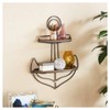 Anchor Wall Shelf - Danya B.: 2-Tier Maritime Storage, Metal Frame, No Assembly Required - image 3 of 3