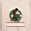 Women's - Disney - Keep On Trekkin Lightweight French Terry Wide Neck Long Sleeve Shirt - 2 of 4