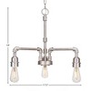 Toltec Lighting Vintage 3 - Light Chandelier in  Aged Silver - 2 of 2