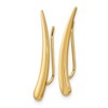 Black Bow Jewelry 4 x 28mm (1 1/8 Inch) 14k Yellow Gold Polished Pointed Ear Climbers - 2 of 4