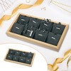 Unique Bargains Bamboo Wood Pendant Tray Stackable Storage Jewelry Tray Showcase Organizer 1 Pcs - 2 of 4