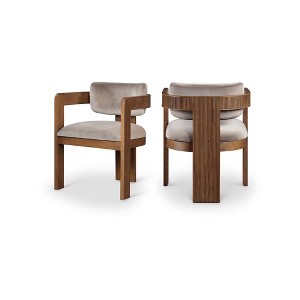 Meridian Furniture,Sacha Velvet Dining Chair, Set of 2 - 1 of 4