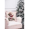 C&F Home 18" x 18" Woodland Santa Printed & Embellished Christmas Throw Pillow - 4 of 4