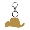 CTM Women's Black and White Checkerboard Cowboy Hat Bag Charm - 2 of 3