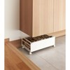 Yamazaki Home - Rolling Shoe Rack (9" H) - Steel - Black - 4 of 4