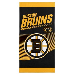 Sweet Home Collection NHL Boston Bruins 30" x 60" Beach Towel - 1 of 3