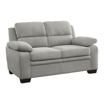 NicBex Loveseat Sofa Mid-Century Modern 1pc Loveseat with Tufted Button Back and Wood Frame 2 Seater Sofa Couch for Living Room,Bedroom