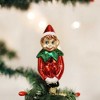Old World Christmas 2.5 Inch Christmas Pixie With Clip Ornament Elf Shelf Clip On Tree Ornaments - 3 of 3