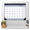 Monthly Desk Pad Calendar, 21.25 x 16, White/Blue/Green Sheets, Black Binding, Black Corners, 12-Month (Jan to Dec): 2025 - 3 of 4