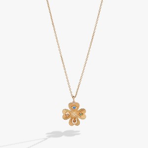 Alex and Ani Lucky Four Leaf Clover Adjustable Necklace - 1 of 4
