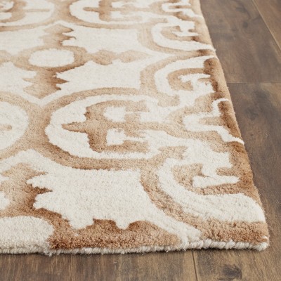Hand-Tufted Ivory & Camel Wool Rectangular Rug, 3' x 5'