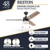 Prominence Home 48" Reston Ceiling Fan with Light, Pull Chain & 3 Blades, Bronze - 2 of 4