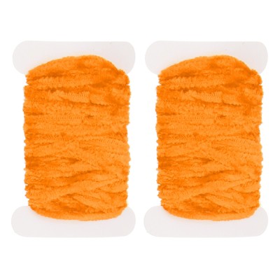 Unique Bargains Rayon Chenille Thick Thread Material Fly Tying 16.4ft 2 Pcs