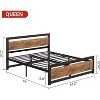 Metal Bed Frame - Heavy Duty Platform Bed Frame with Storage, Steel Supports, No Box Spring Required, Easy Assembly, Noiseless, Black - 2 of 4