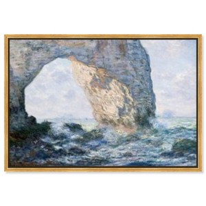 Art Remedy Monet - The Manneporte Etretat Classic Monet Art Prints Framed - 1 of 4