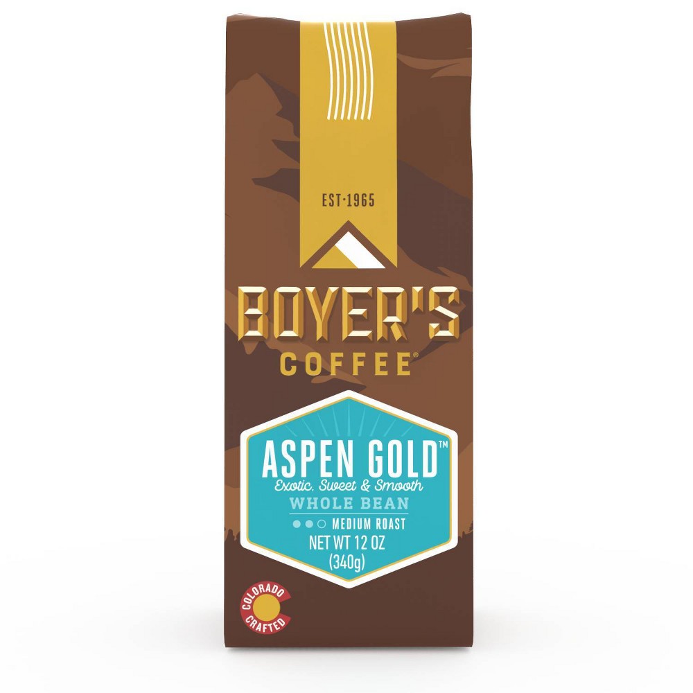 Photos - Coffee Boyer's  Aspen Gold Medium Roast Whole Bean  - 12oz