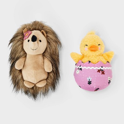 Hedgehog and Hatching Chick Dog Plush Toy Set - 2pc - Boots & Barkley™