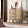 Fluted 5 Drawer Dresser for Bedroom, Modern Wood Chest of Drawers with Wide Drawers - 3 of 4