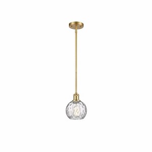 Athens Water Glass - 1 Light Mini Pendant In Industrial Style-8 Inches Tall and 6 Inches Wide - 1 of 1