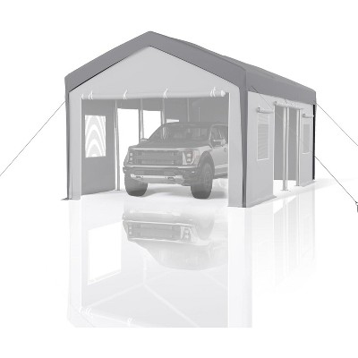 Carport Replacement Canopy Cover - Waterproof, UV Wind-Resistant,PE   (Cover ONLY, Frame NOT Included)