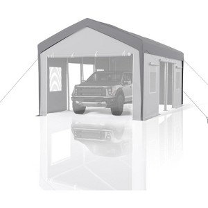 Carport Replacement Canopy Cover - Waterproof, UV Wind-Resistant,PE   (Cover ONLY, Frame NOT Included) - 1 of 4