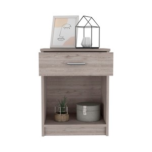 NicBex Nightstand with Bottom Storage Shelf and Drawer,Modern Bedside Table Storage Cabinrt for Bedroom,Living Room - 1 of 4